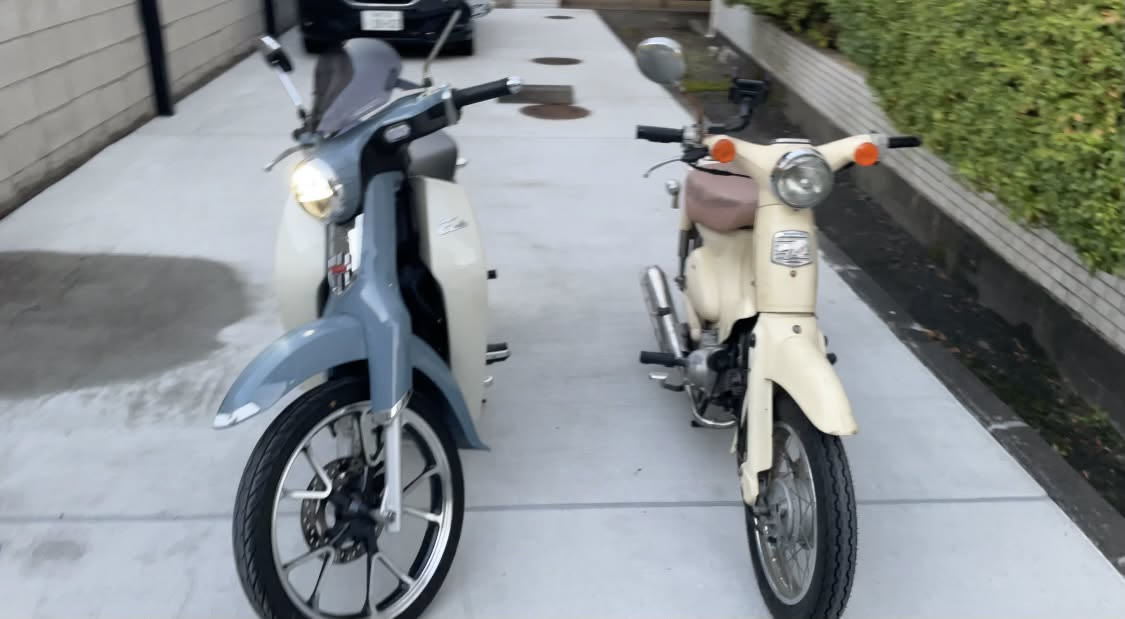 当時乗ってたリトルカブとスーパーカブ125